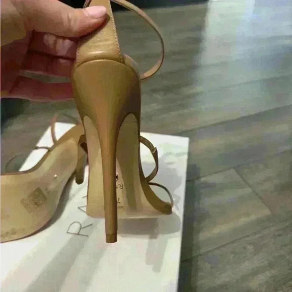 RAYE Tan Strappy Heels - Picture 6 of 7
